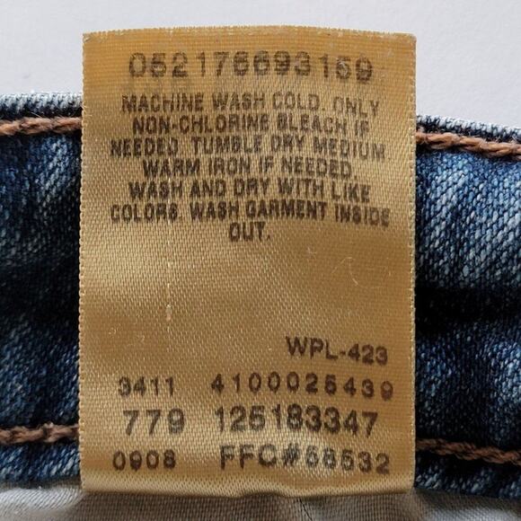 Levis 515 Bootcut Jeans Blue Denim Womens Size 12P Medium Wash Stretch - Picture 10 of 10